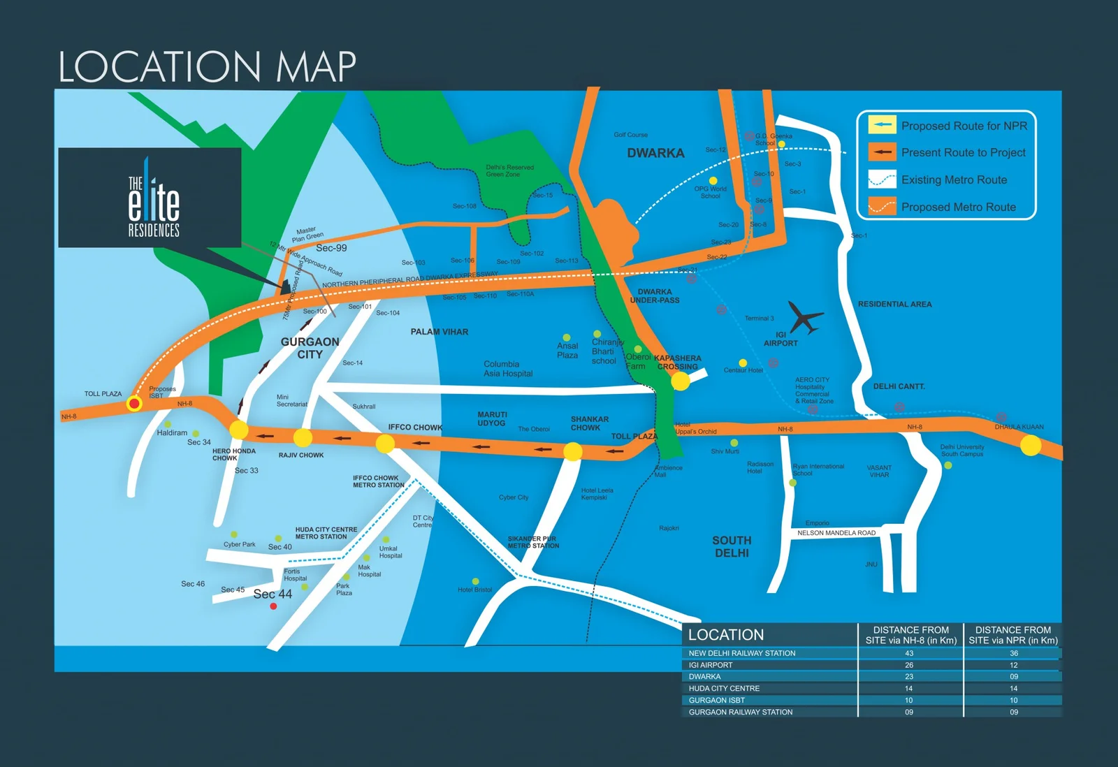 True Habitat Luxe Residency 112 Location Map