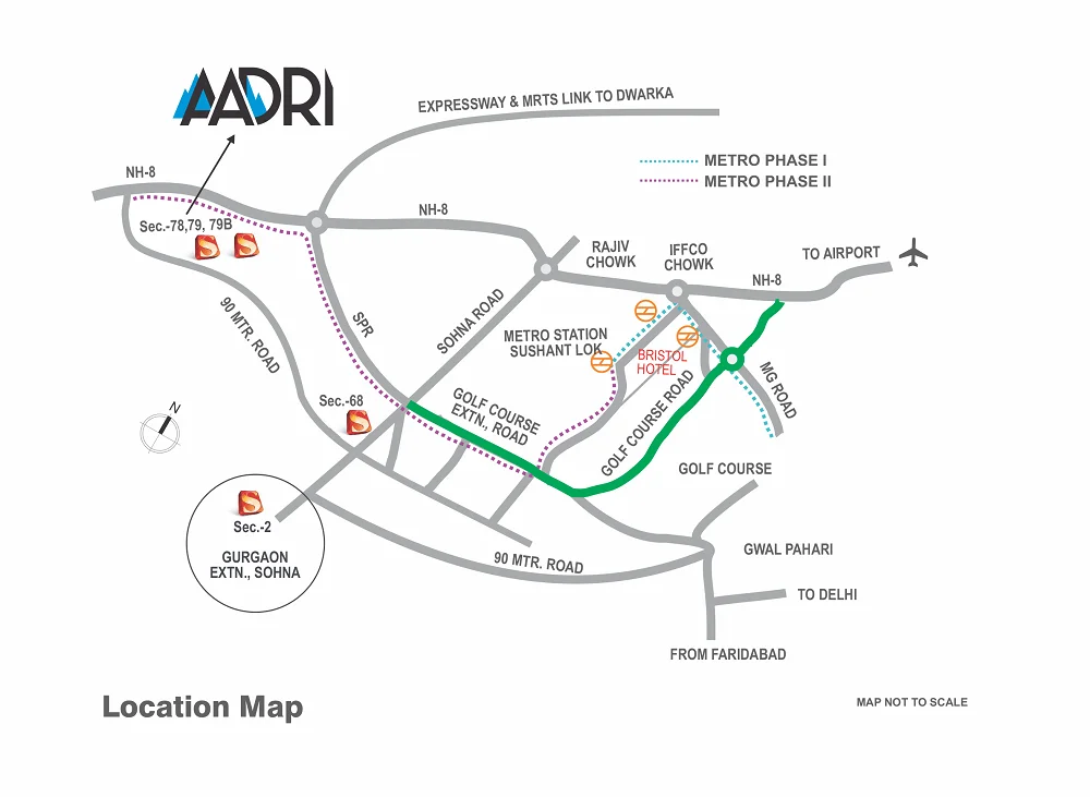 True Habitat Luxe Residency 112 Location Map