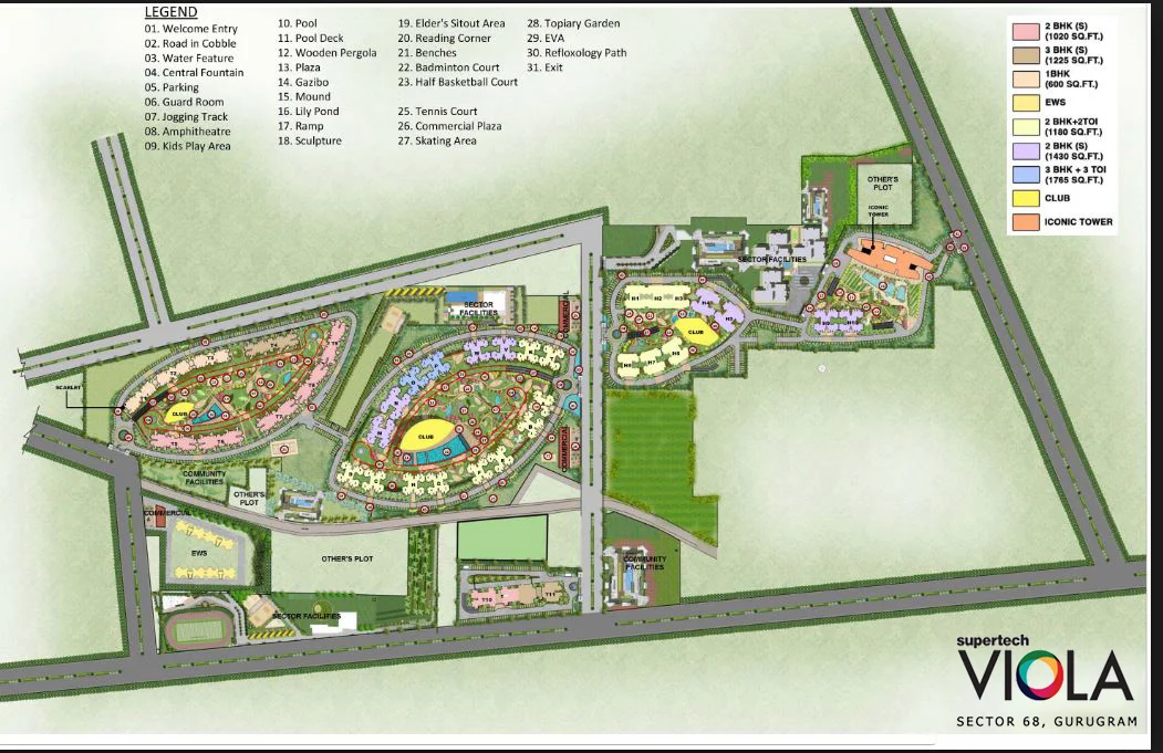 True Habitat Luxe Residency 112 Location Map