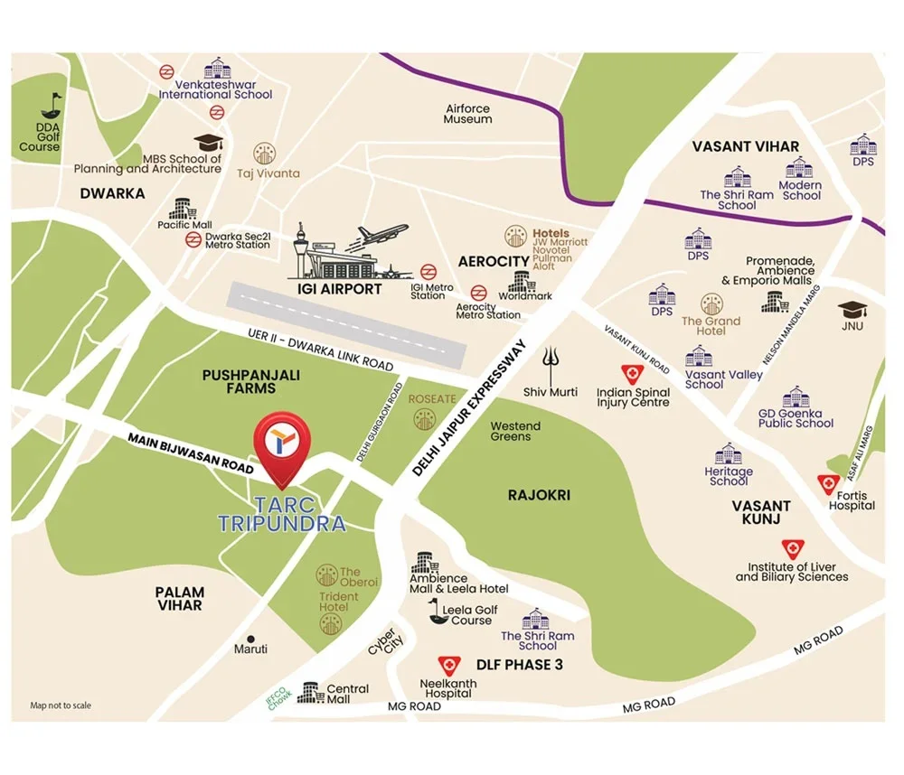True Habitat Luxe Residency 112 Location Map