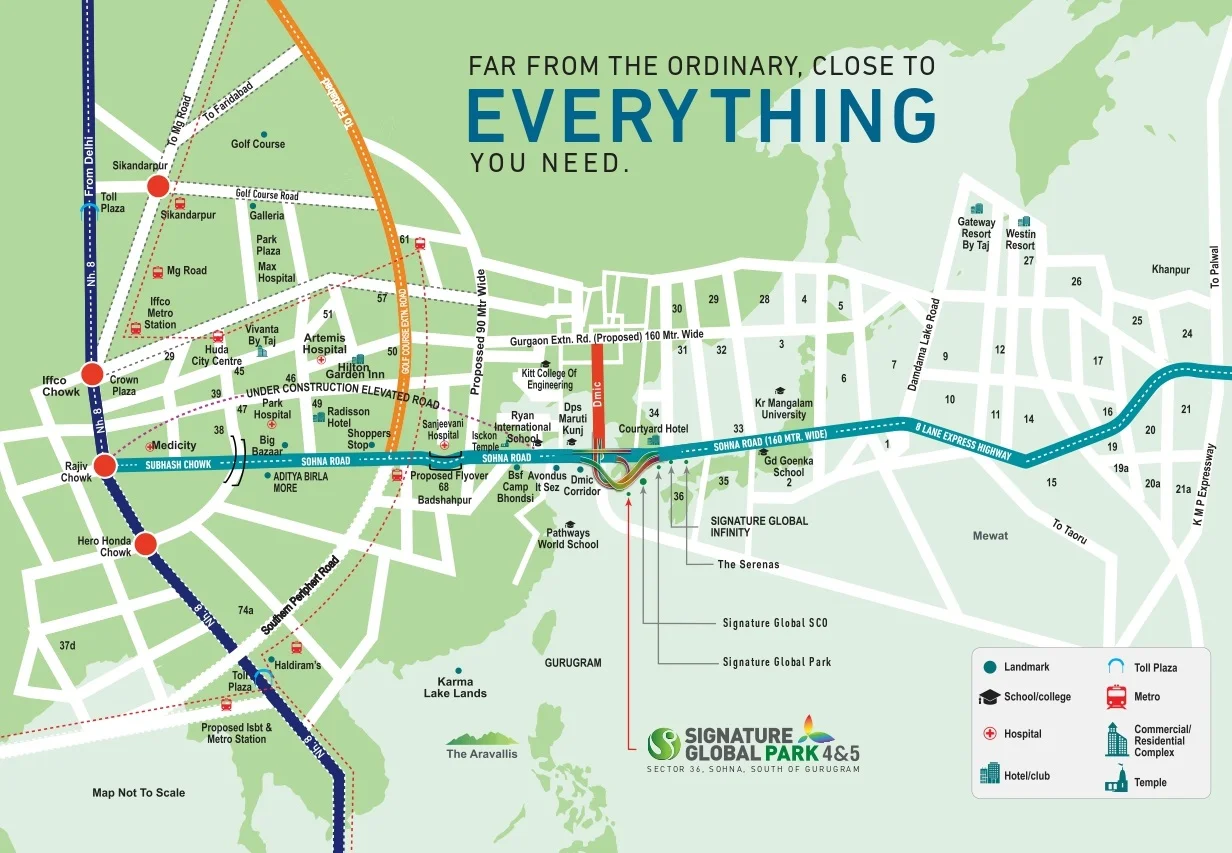 True Habitat Luxe Residency 112 Location Map