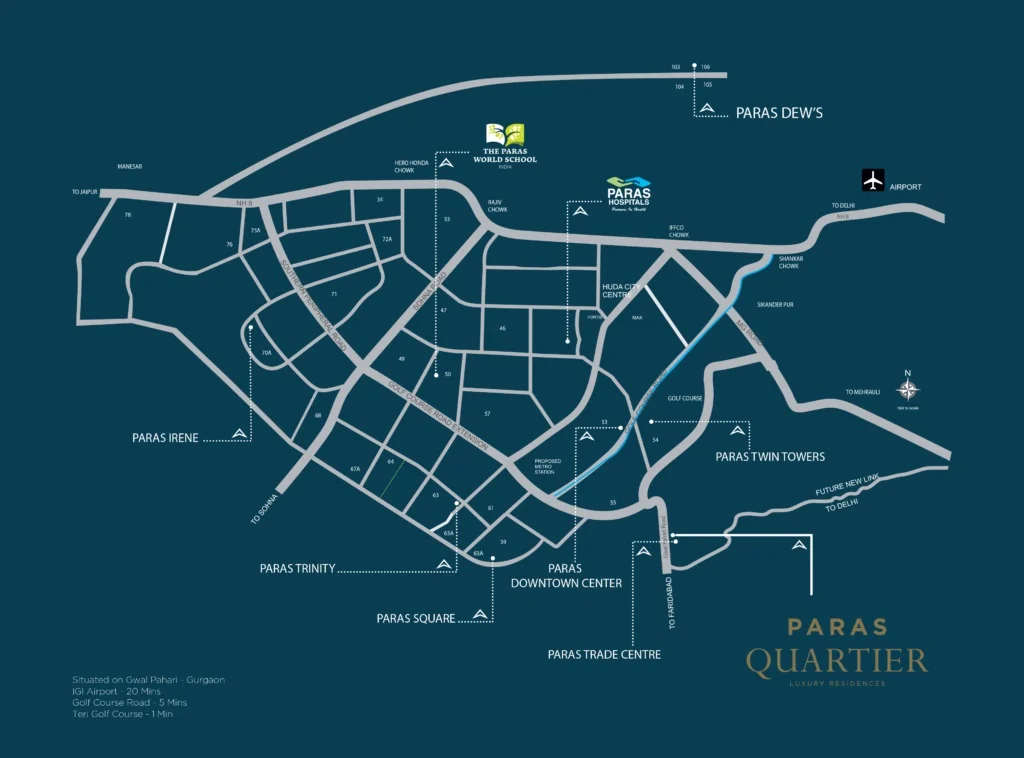 Paras Quartier Site Plan