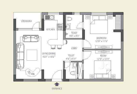 Emaar MGF The Vilas Floor Plan