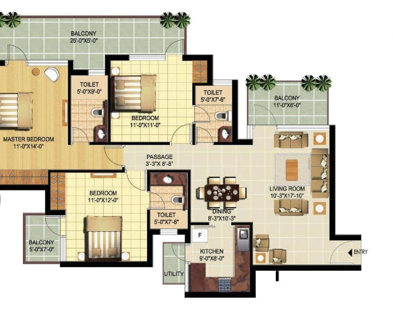 Ramprastha Primera Floor Plan