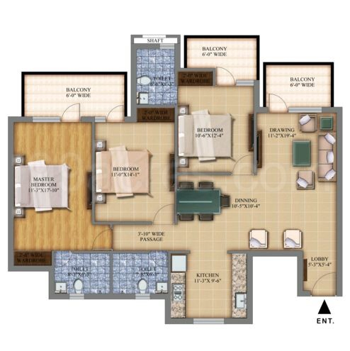 Pareena Bellevue Floors Floor Plan