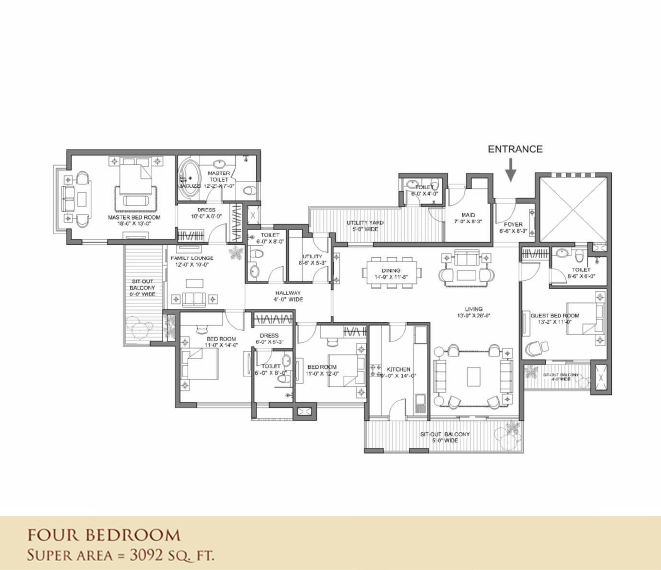 Landmark The Residency Floor Plans