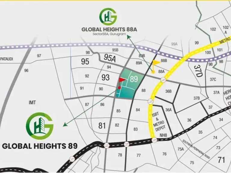 Breez Global Heights 89 Location Map