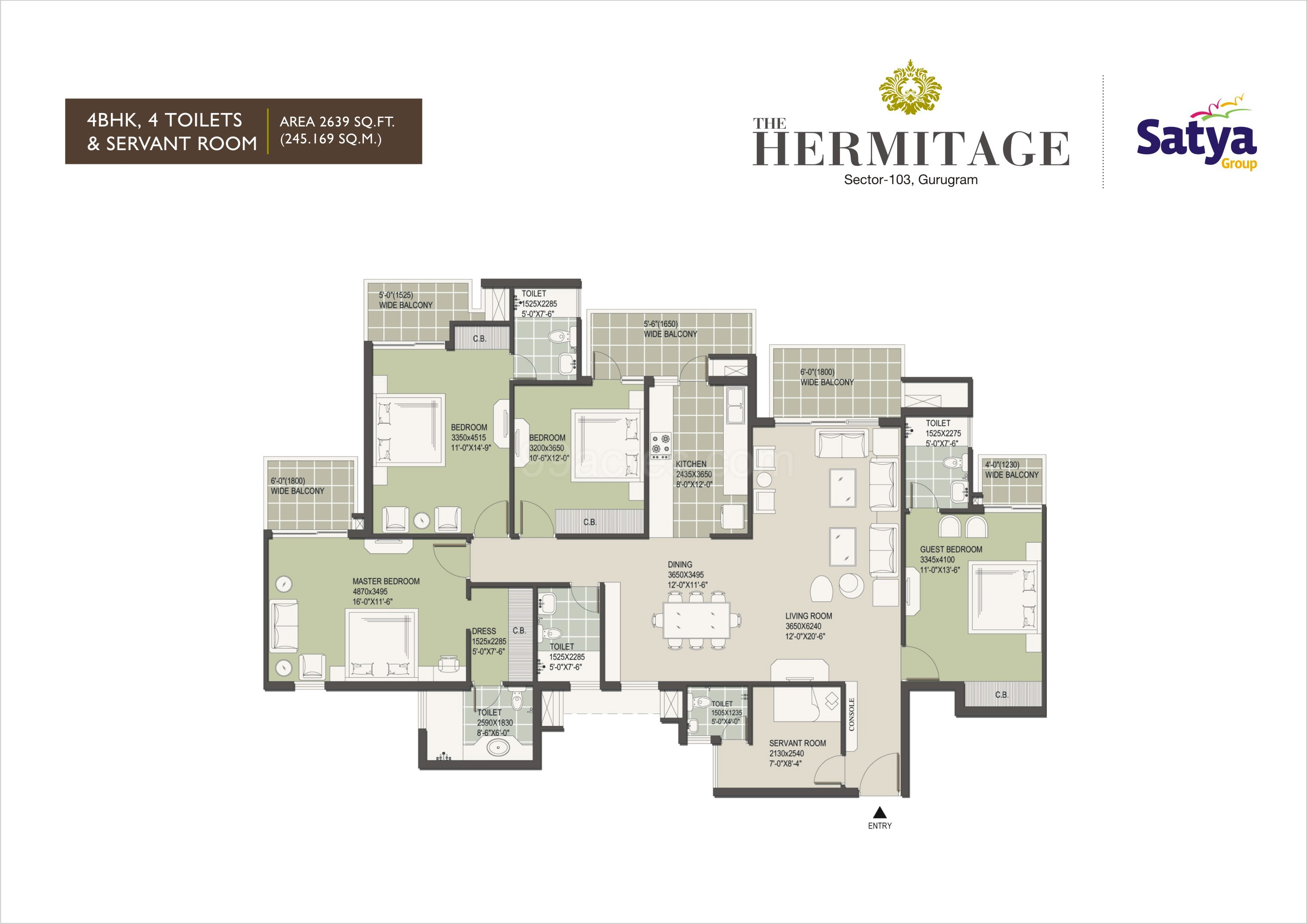 Satya The Hermitage Floor Plan
