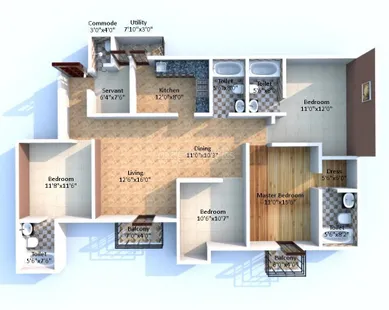 Unitech Vista Floor Plan