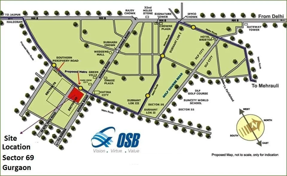 OSB Golf Heights Location Map