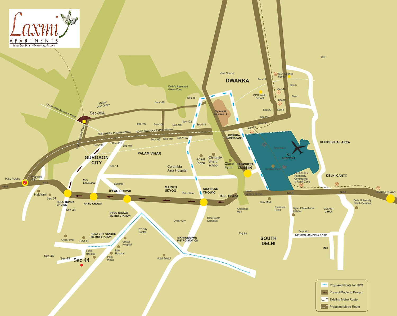 Pareena Laxmi Location