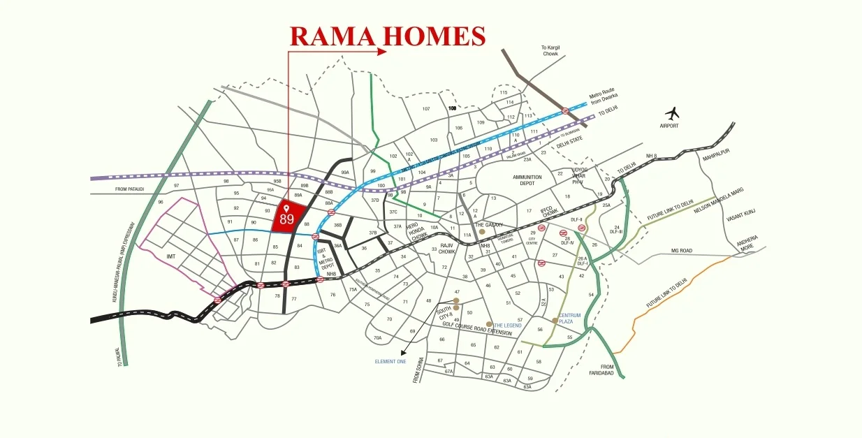 Location Advantages - Pareena Rama Homes