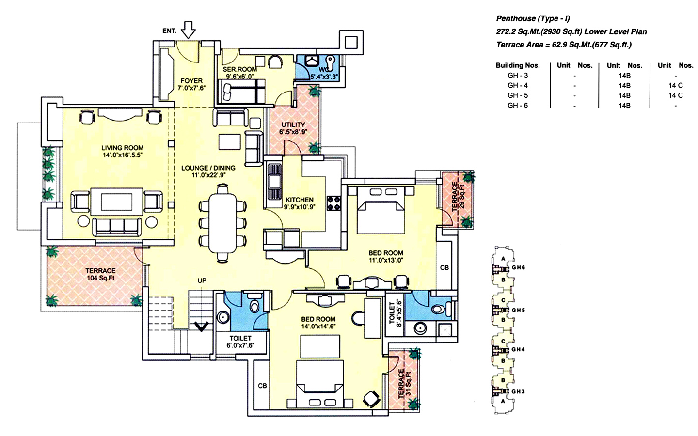 Vipul Orchard / Orchid Gardens Floor Plan