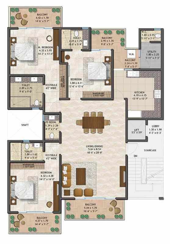 Adani Samsara Vilasa Floor Plan