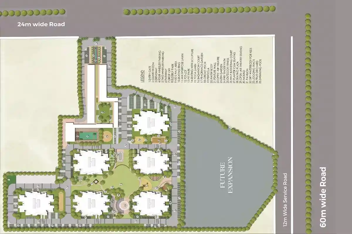 Ganga Swarnim Site Plan