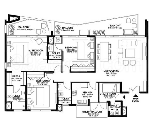IREO Grand Hyatt Residences Floor Plan