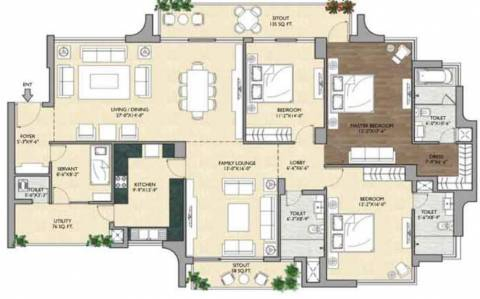 Vipul Aarohan Floor Plan