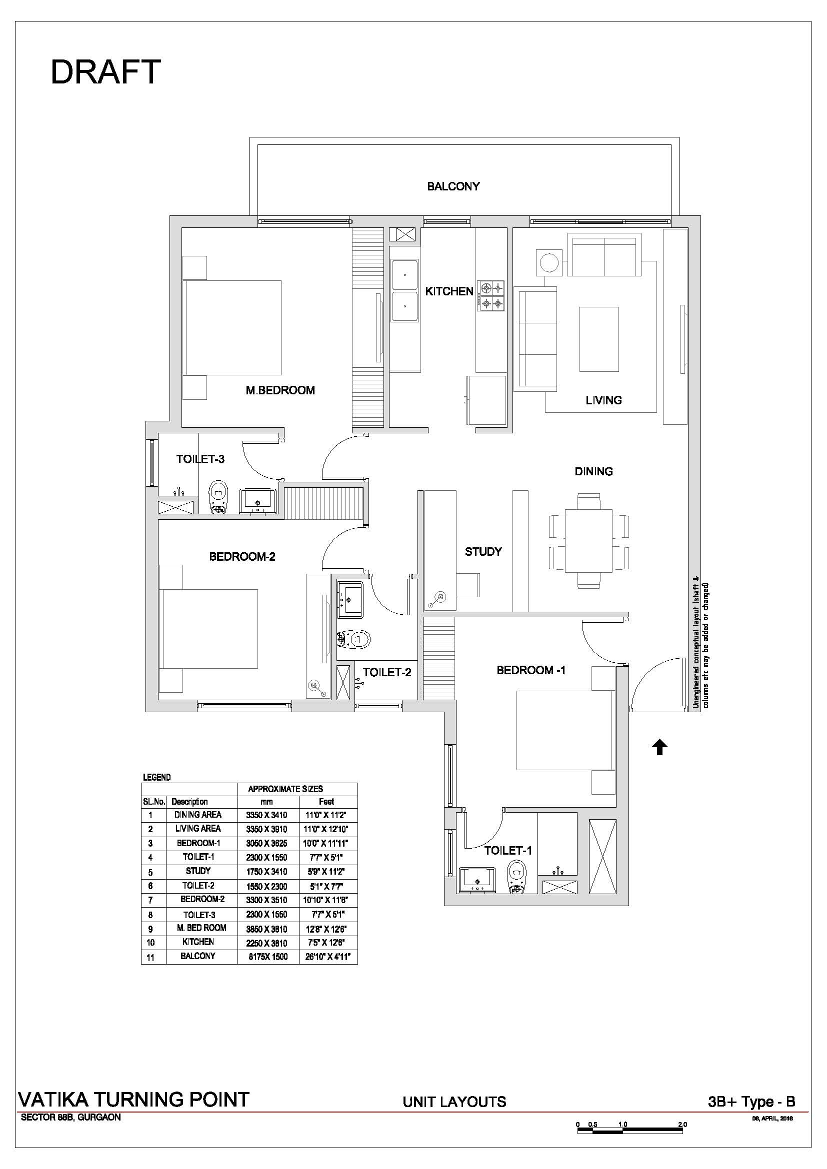 Vatika Turning Point Floor Plan