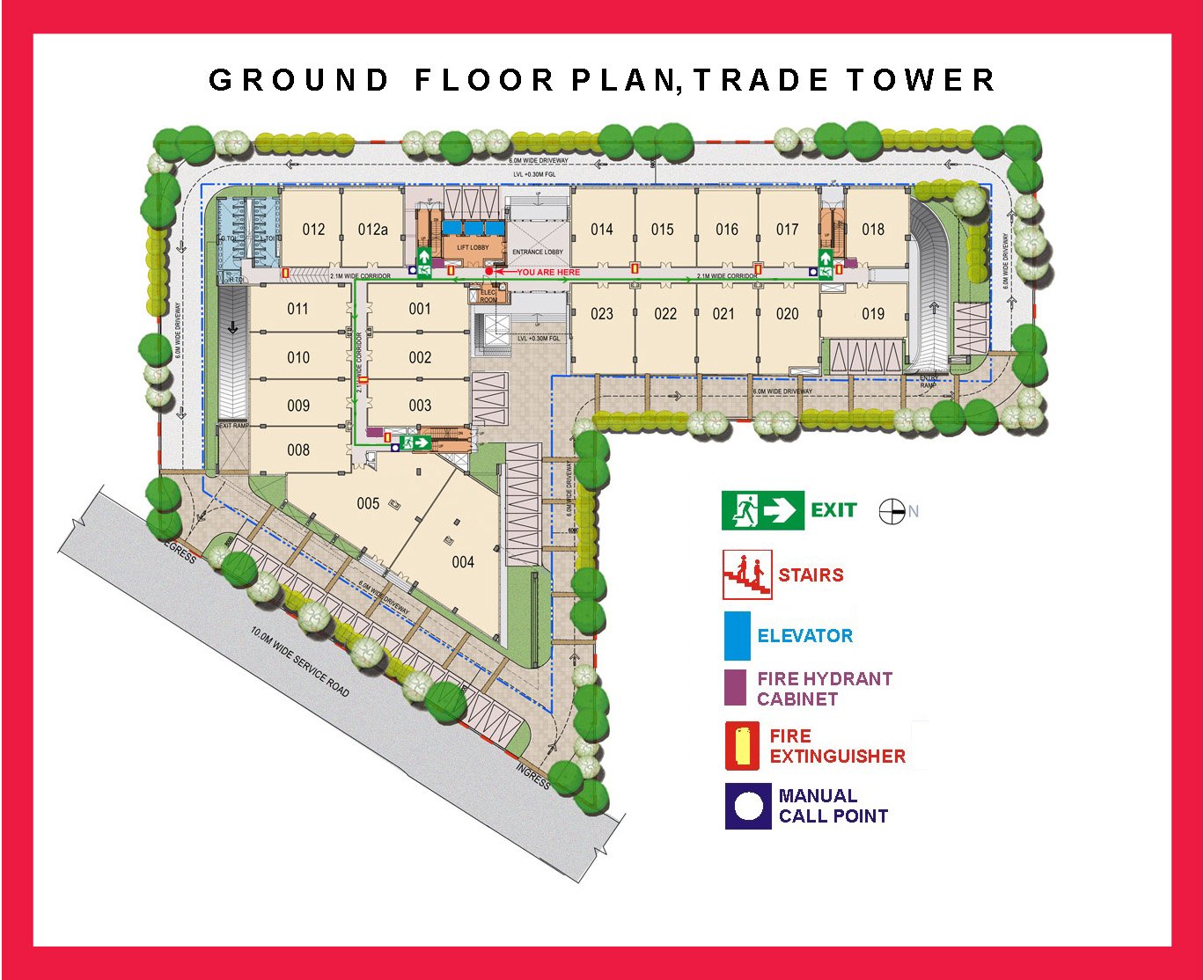 Site Plan of Suncity Trade Tower