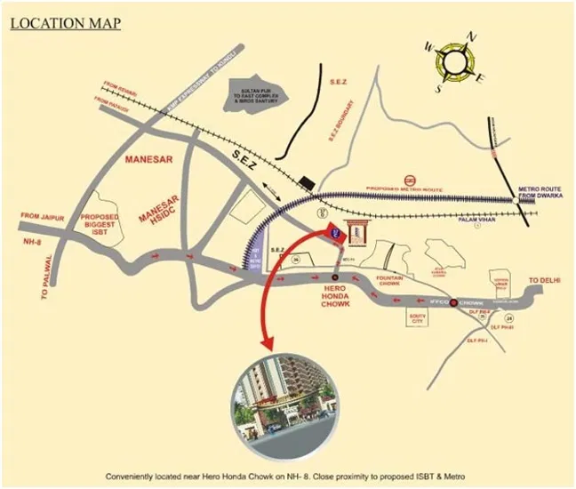 Piedmont Taksila Heights Phase II Location Map