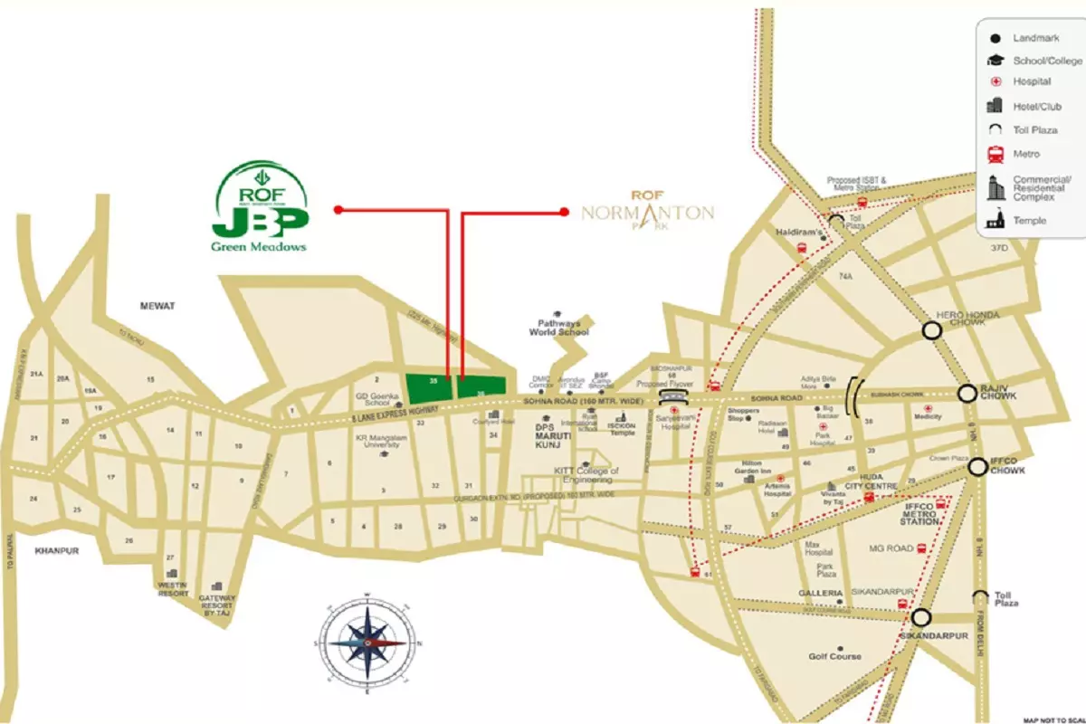 ROF JBP Green Meadows Location Map