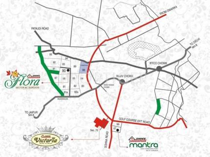 Shree Vardhman Mantra Location Map