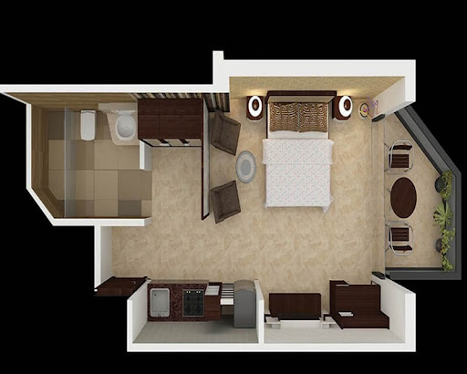 2BHK Floor Plan